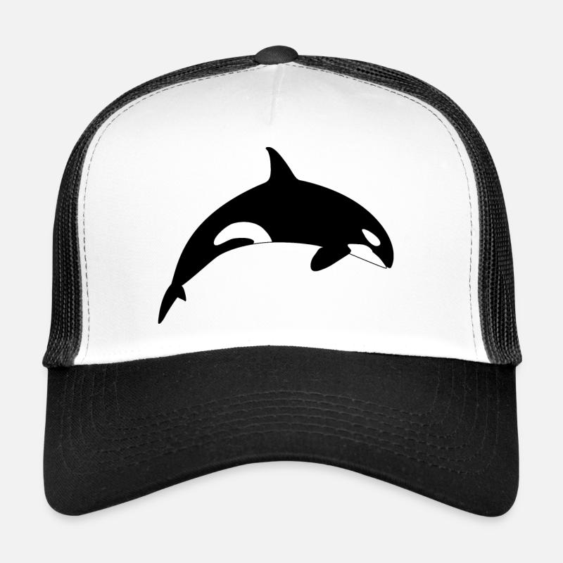Killer Whale Orca Killer Whale - Trucker Cap - white/black