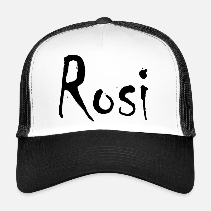 rosi - Casquette trucker  - blanc/noir