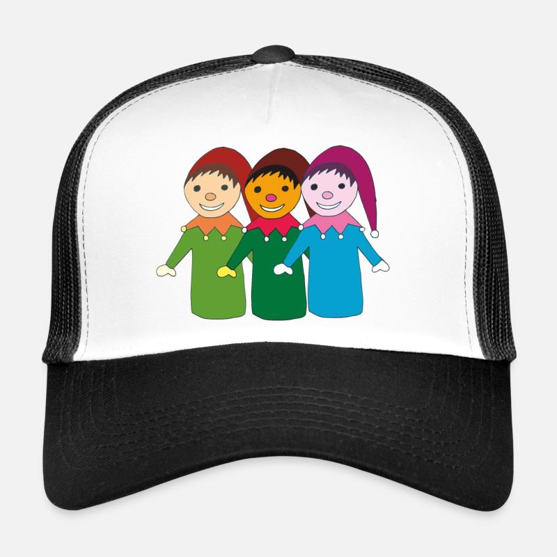 kasper und freunde - Trucker Cap - Weiß/Schwarz