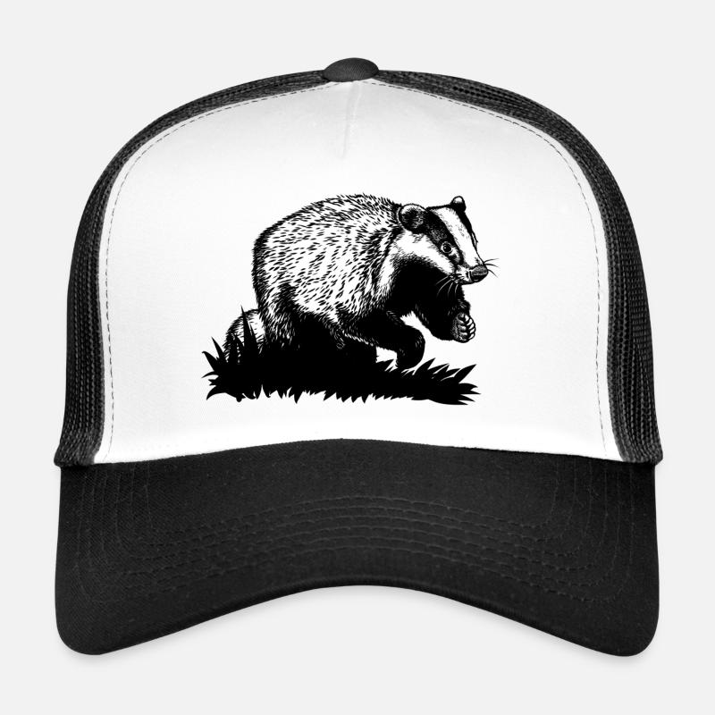 Badger at a gallop Trucker Cap