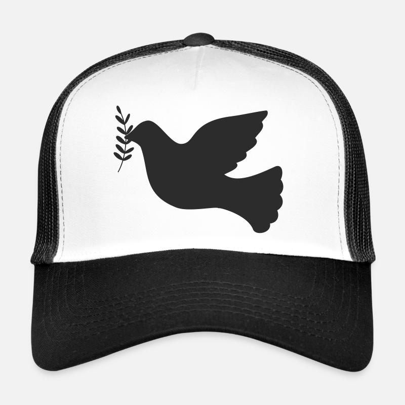 Symbole de paix de la colombe de la paix Casquette trucker 