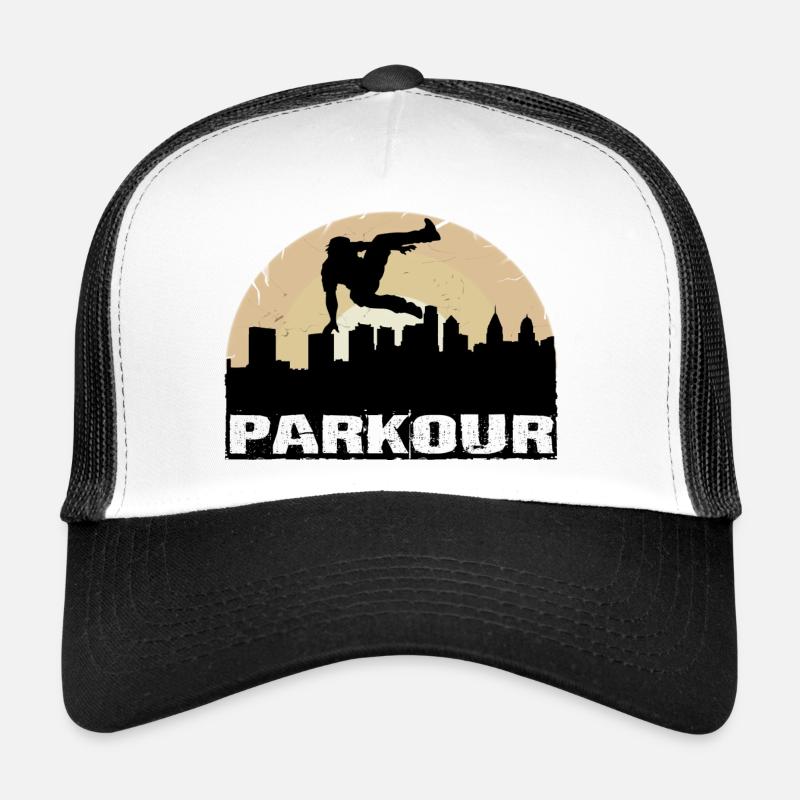 Parkour - Trucker Cap - Weiß/Schwarz