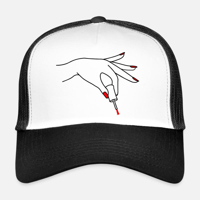 Nail Polish pedicure logo 3 Trucker Cap
