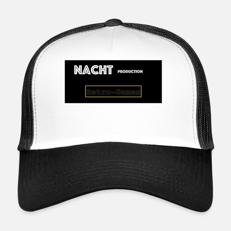 Night Production Retro Gaming - Trucker Cap - white/black