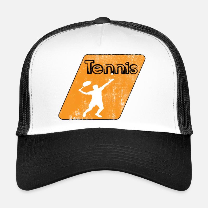Tennis - Trucker Cap - Weiß/Schwarz