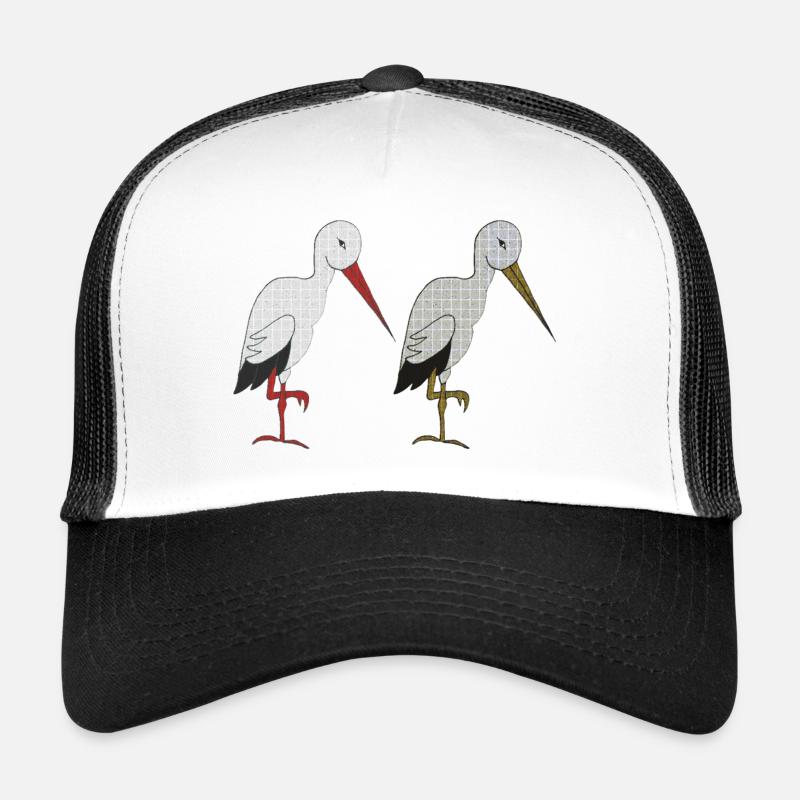 paire de cigognes Casquette trucker 