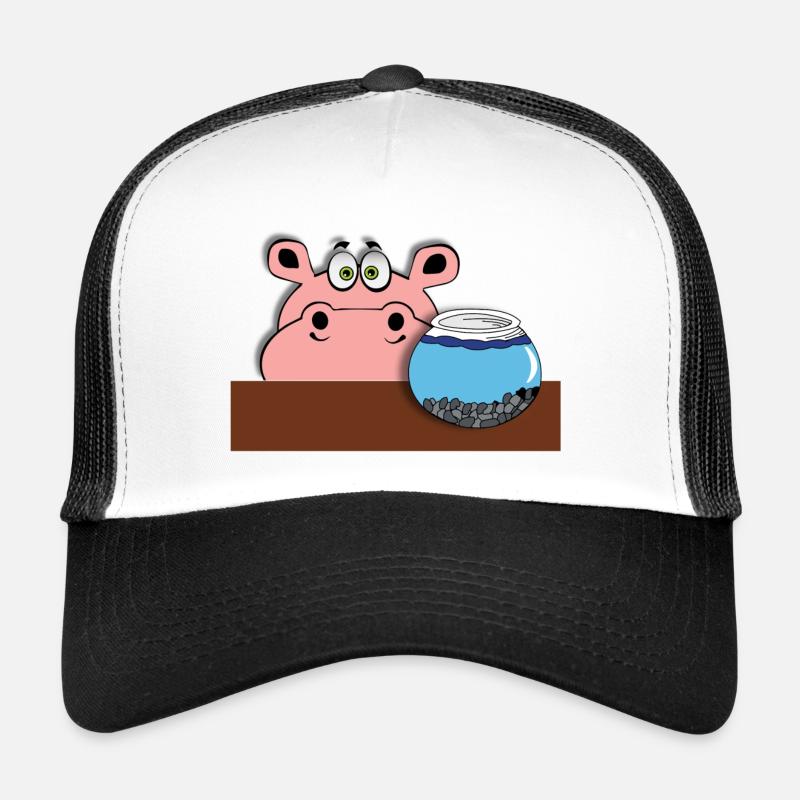 poisson hippopotame bébé enfant idée cadeau bd Casquette trucker 