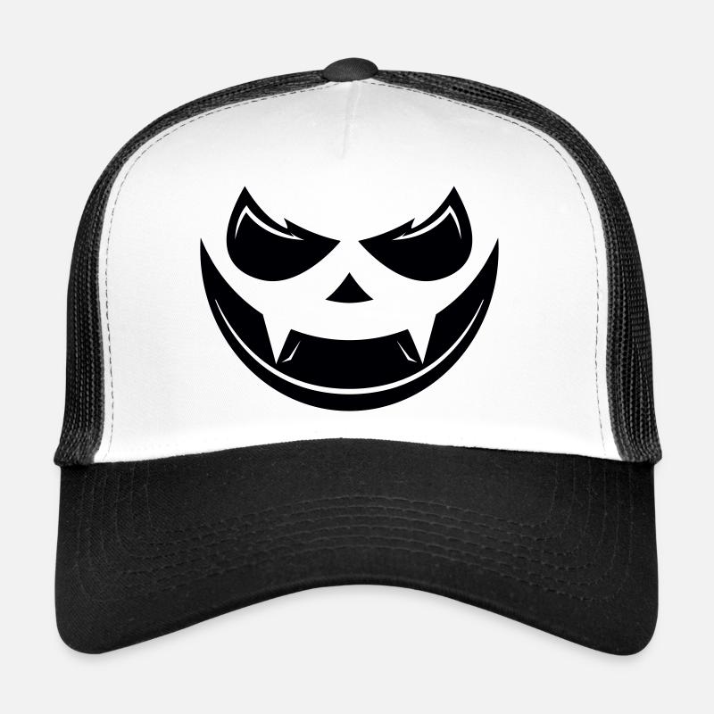 Halloween pumpkin face Trucker Cap