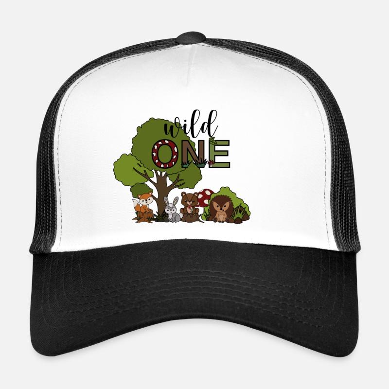 Wild one - Trucker Cap - Weiß/Schwarz