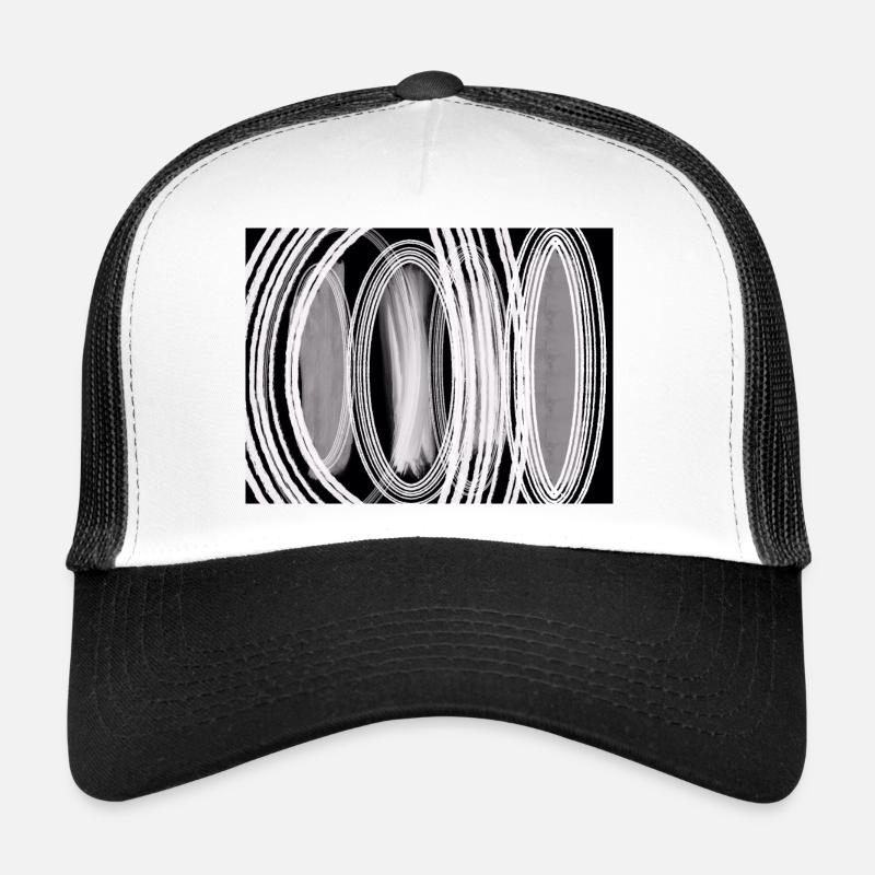Design de motif noir et blanc cool Casquette trucker 
