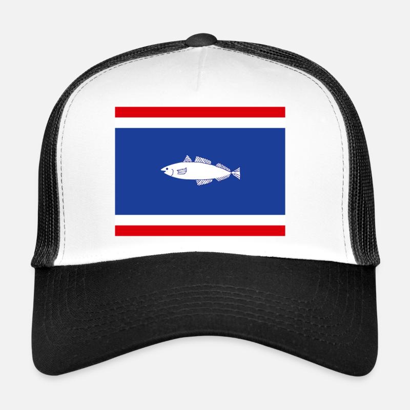 Flagge von Urk - Trucker Cap - Weiß/Schwarz