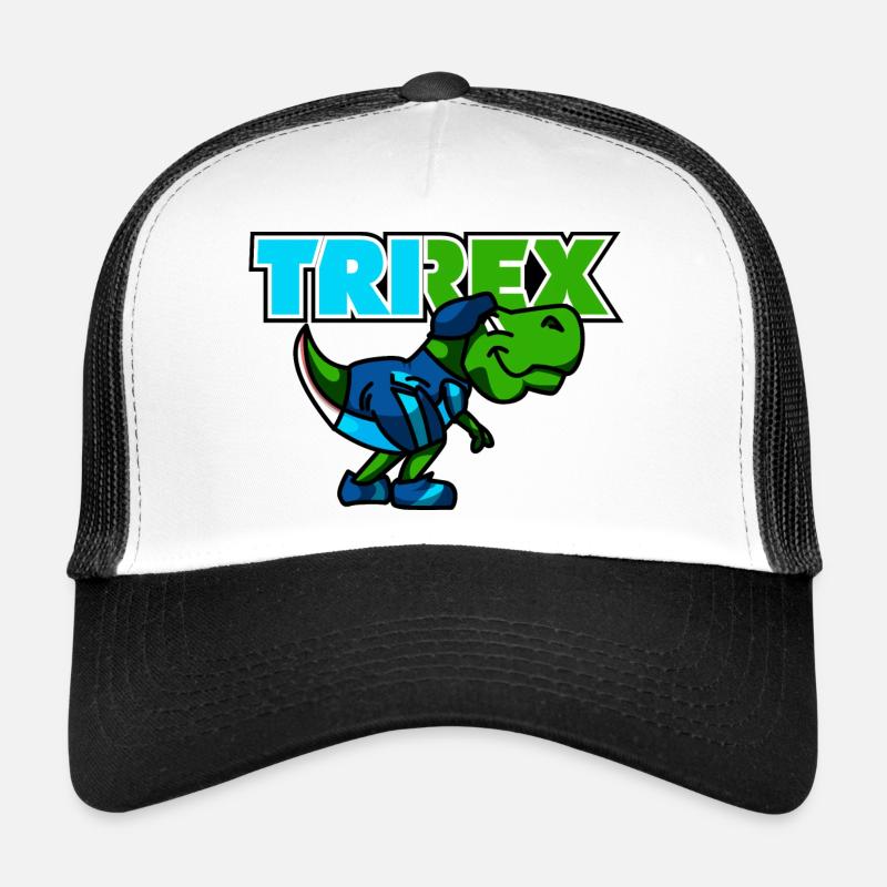 TRI REX est le dinosaure du triathlon Casquette trucker 