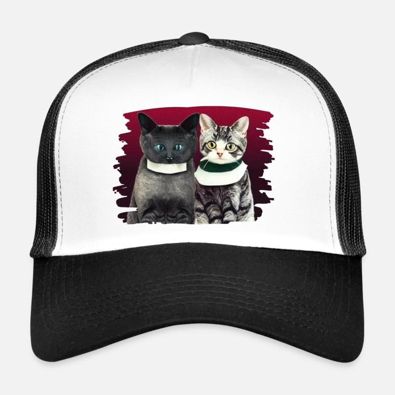 Zwei katzen Trucker Cap