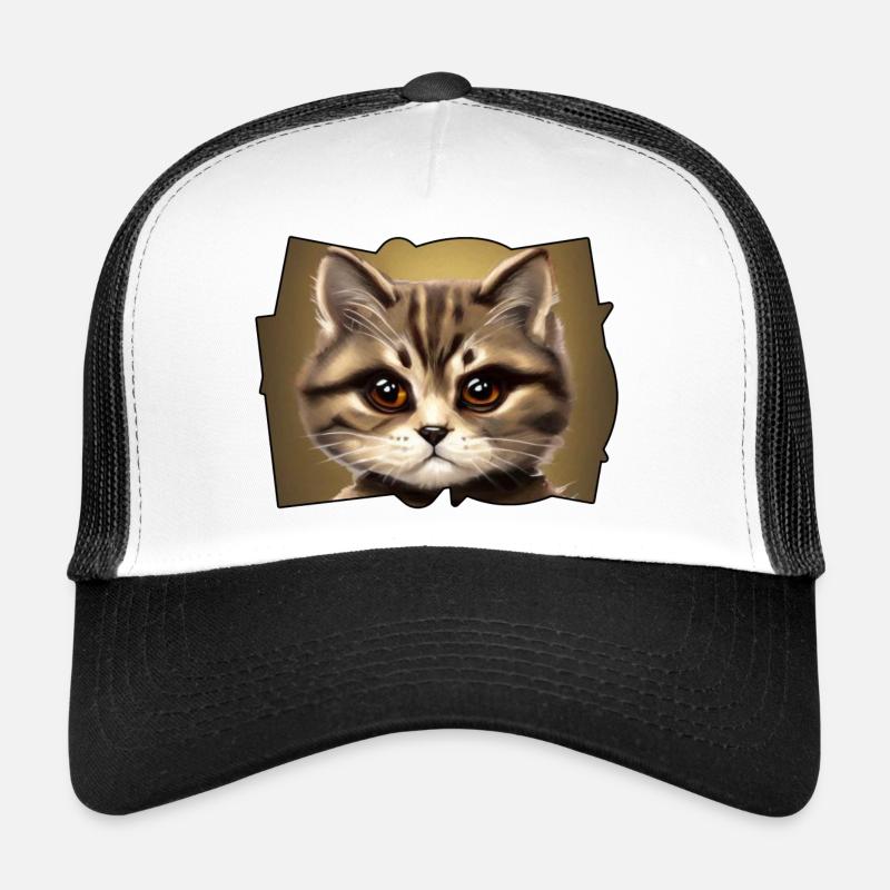 Portrait de chat Casquette trucker 