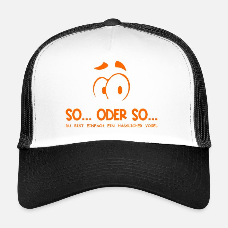 So...Oder So: Hässlicher Vogel - Orange Trucker Cap