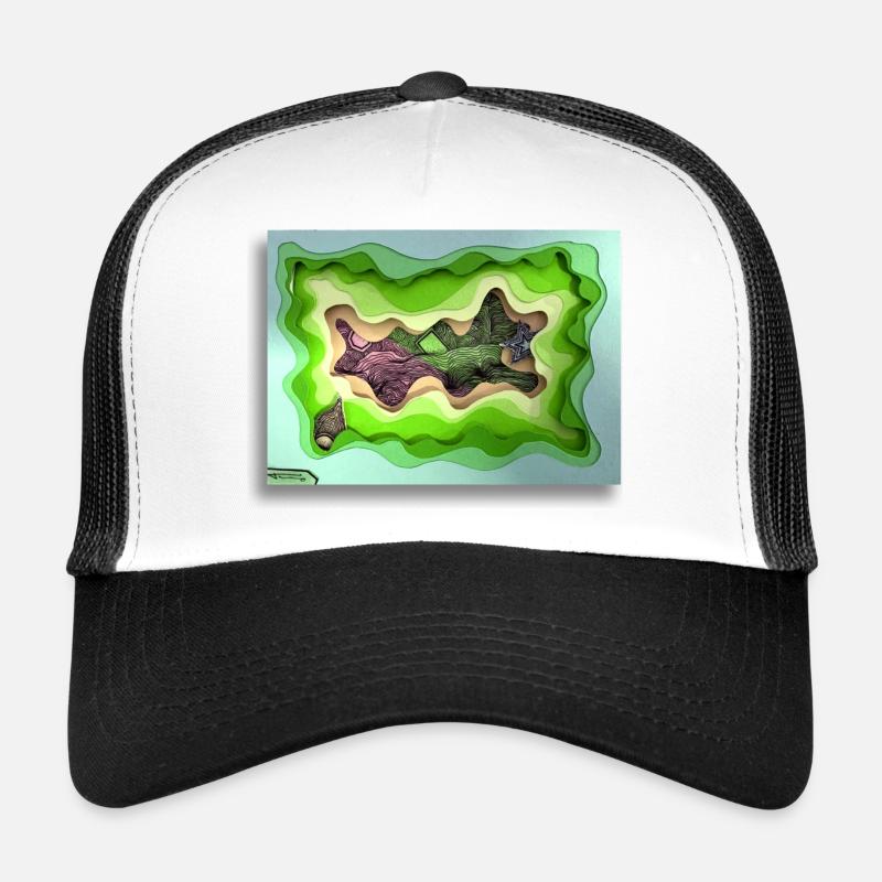 Wonderland - Trucker Cap - white/black