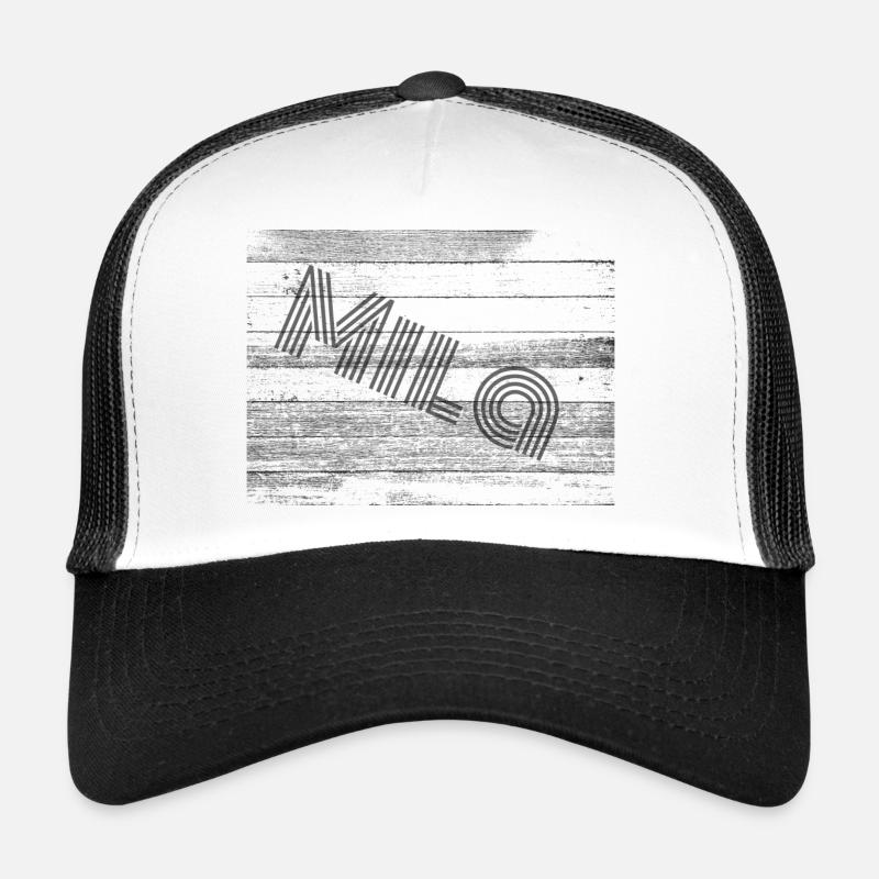 Mila - Trucker Cap - Weiß/Schwarz