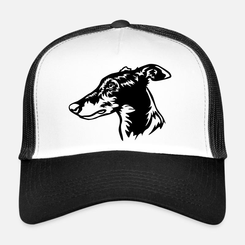 Tête de lévrier Casquette trucker 