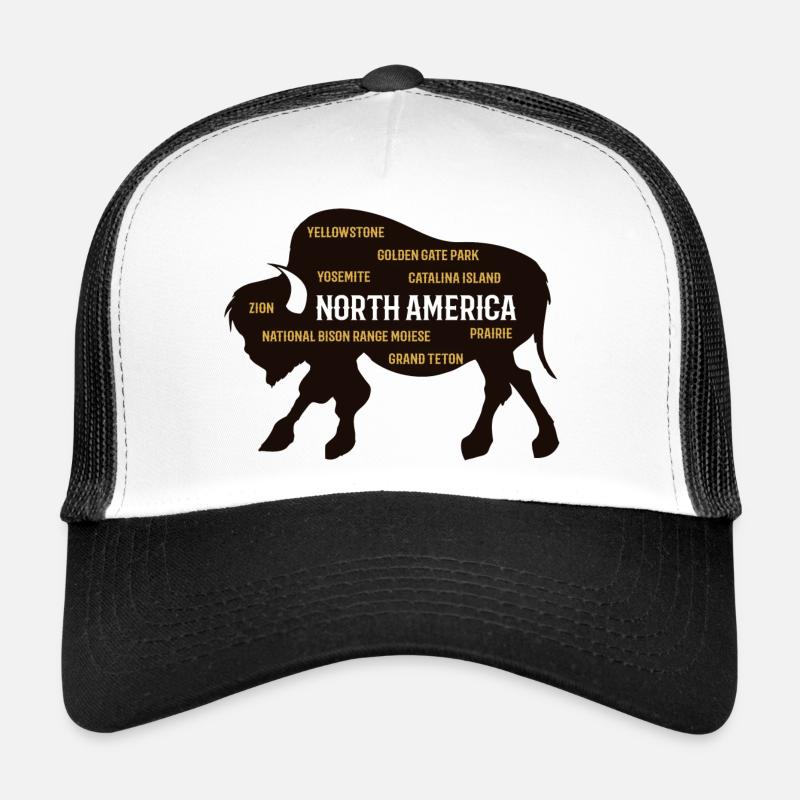 Bison, der nordamerikanischer Büffel Trucker Cap