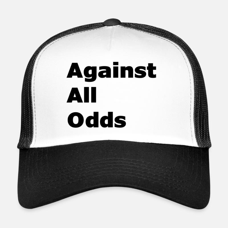 Against all odds - Trucker Cap - white/black