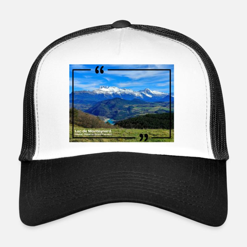 Lac de Monteynard le 120323 - Casquette trucker  - blanc/noir