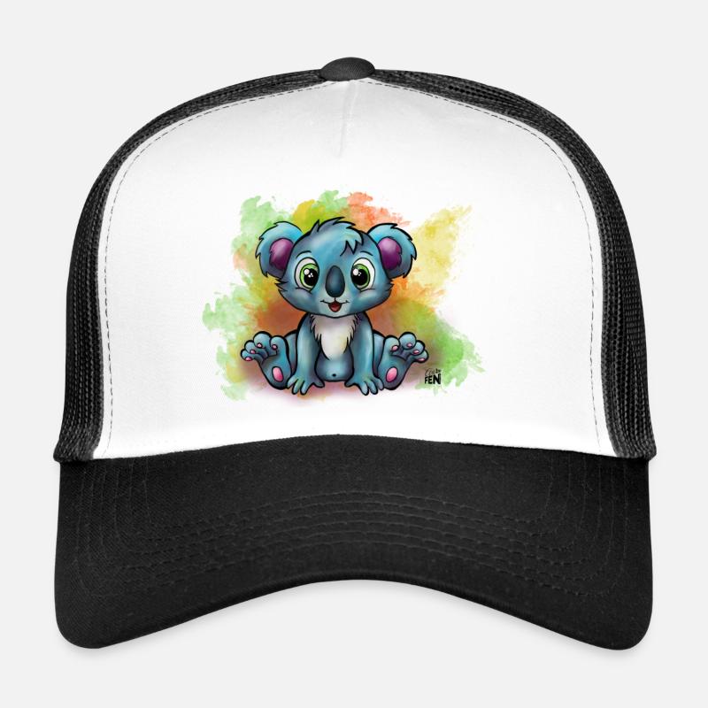 Bébé Koala - Casquette trucker  - blanc/noir