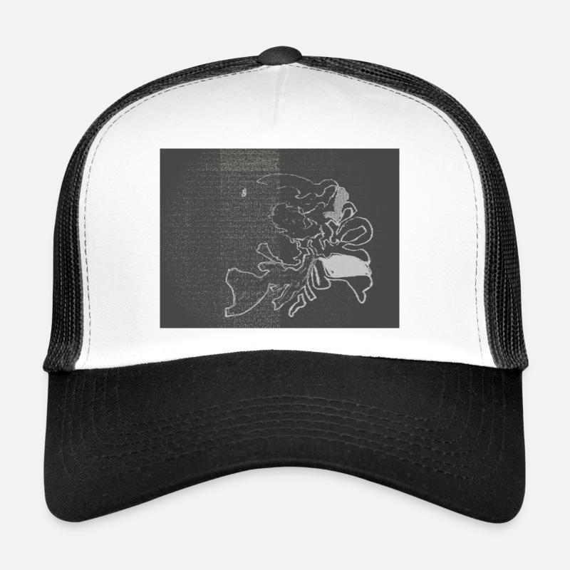 Teemay - Casquette trucker  - blanc/noir