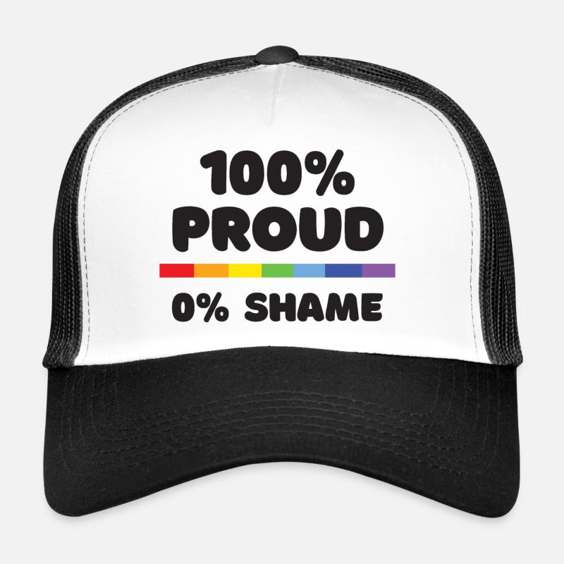 Pride Month - 100% stolz. 0% Scham Trucker Cap