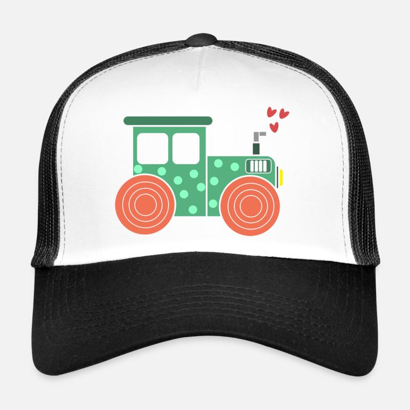 Kraftfahrzeug Ackerbau Herz Traktor Biobauer Feld Trucker Cap
