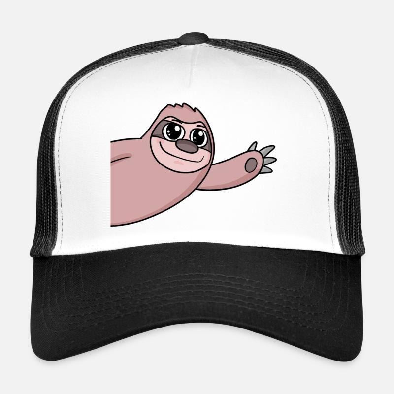 Sloth Greeting Greeting Trucker Cap