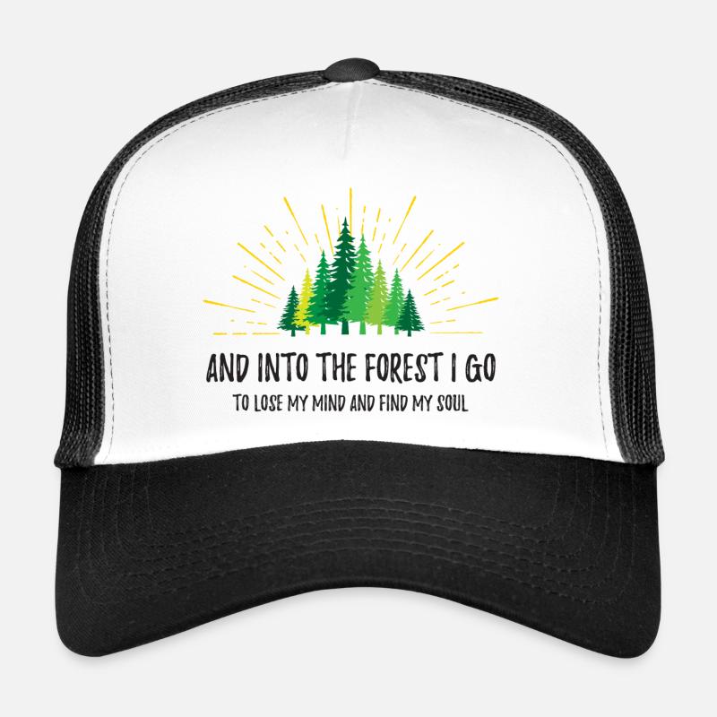 Et je vais dans la forêt Casquette trucker 
