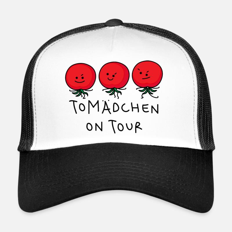 Junggesellinen Tomaten Weiberabend - Trucker Cap - Weiß/Schwarz