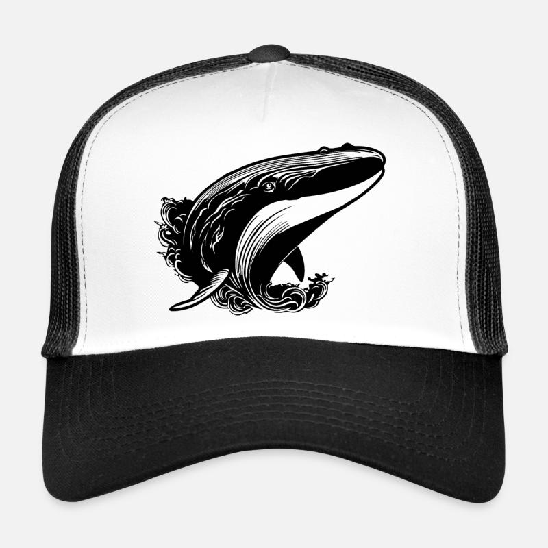 Baleine Poisson de mer Casquette trucker 