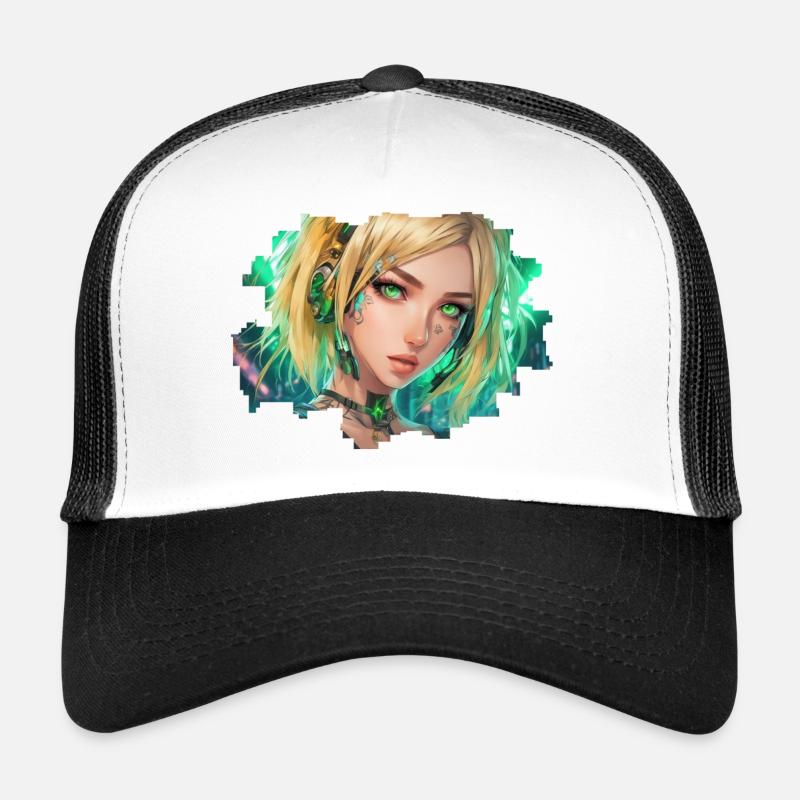 Nova Cipher - Trucker Cap - white/black