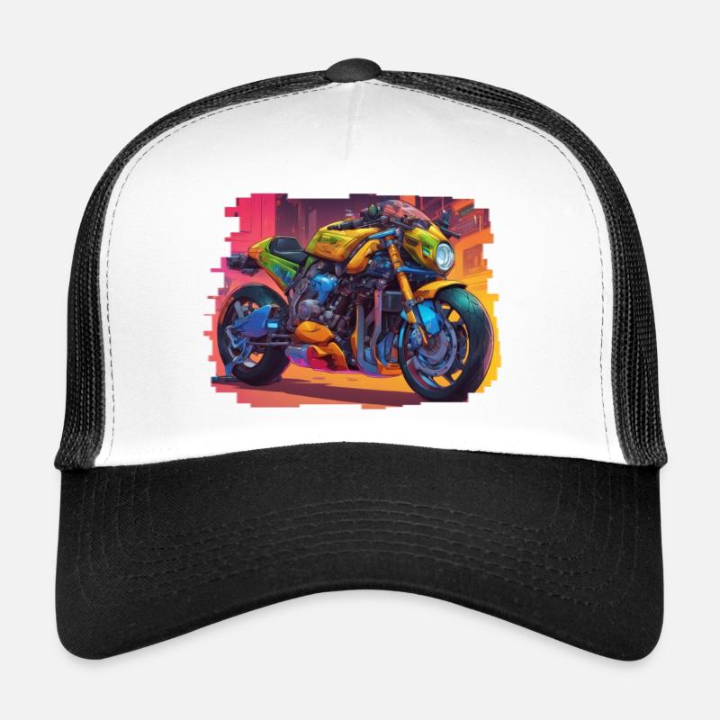 NanoNighthawk // Vélo Cyberpunk Casquette trucker 