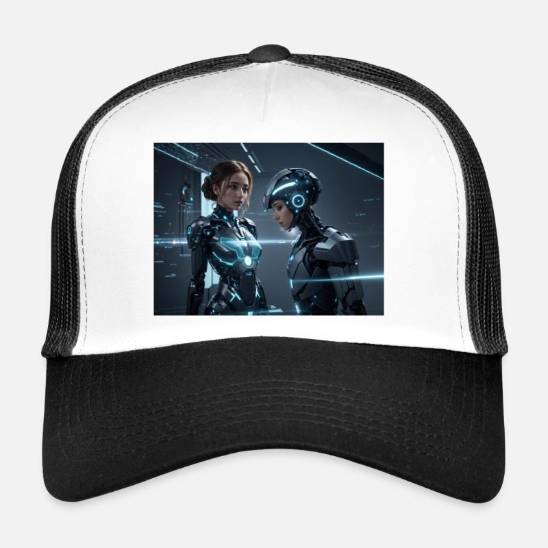Synthese der Technologie-Zukunft Trucker Cap