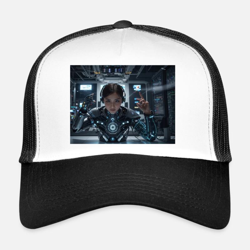 Synthese der Technologie-Zukunft Trucker Cap