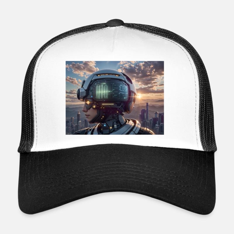 Synthese der Technologie-Zukunft Trucker Cap