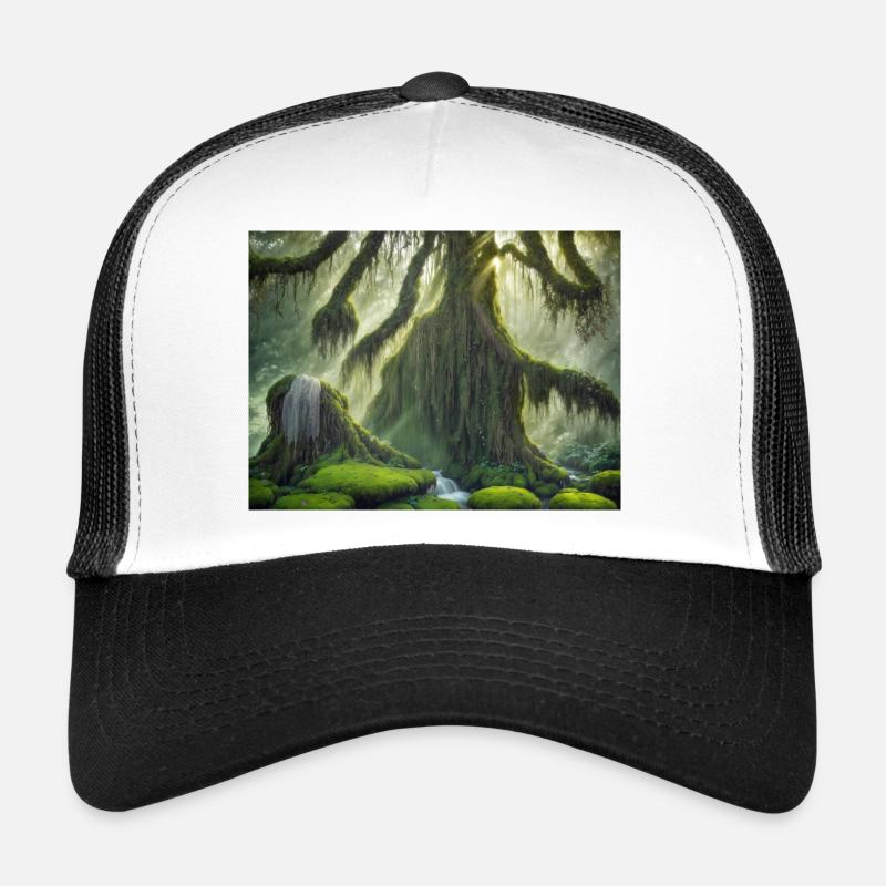 Flüsternde Bäume - Trucker Cap - Weiß/Schwarz