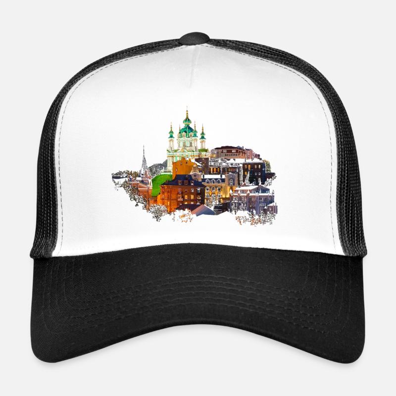 Kiew - Trucker Cap - Weiß/Schwarz