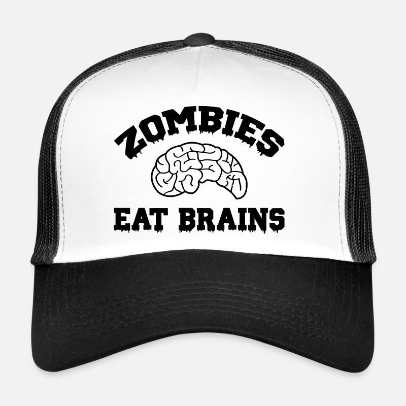 zombies eat brains Trucker Cap