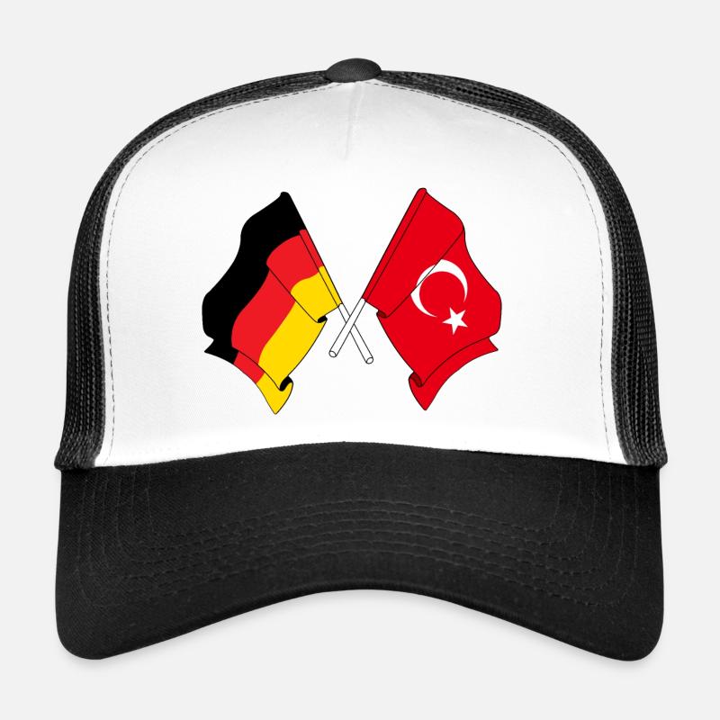 Drapeau de l’Allemagne et drapeau de la Turquie Casquette trucker 