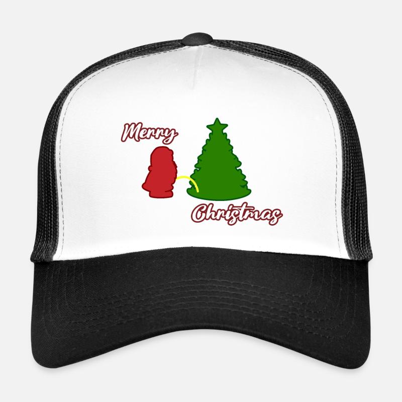 Santa peeing - Christmas Tree - Weihnachtsmann Trucker Cap