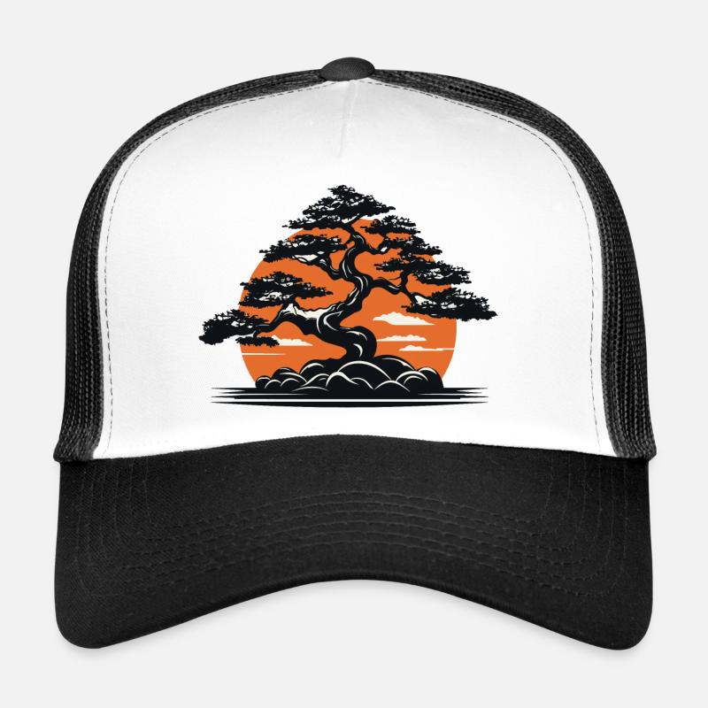 Bonsai - Trucker Cap - Weiß/Schwarz