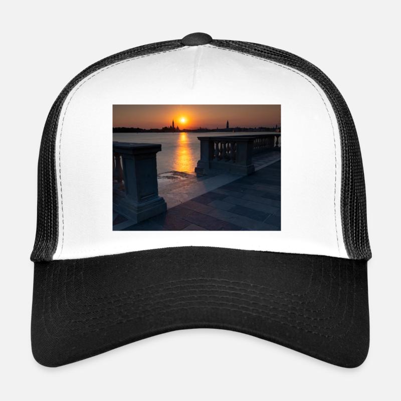 Coucher de soleil à Venise Casquette trucker 