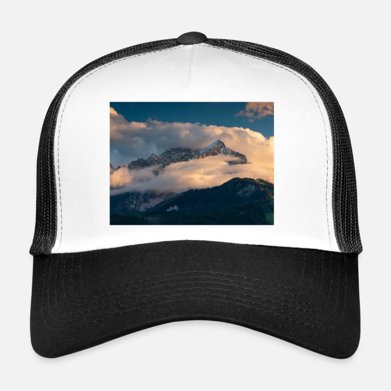 Alpspitze dans les nuages Casquette trucker 
