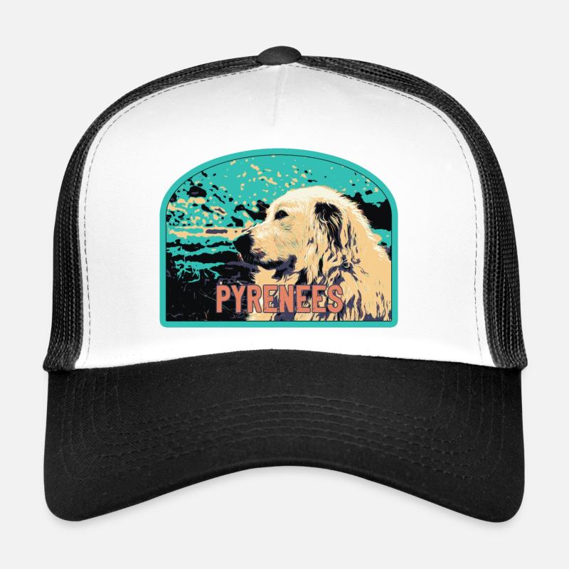 Écusson Chien Berger Pyrénées : Compagnon Montagne Casquette trucker 