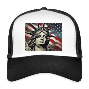 Statue of Liberty - Trucker Cap - white/black - Front