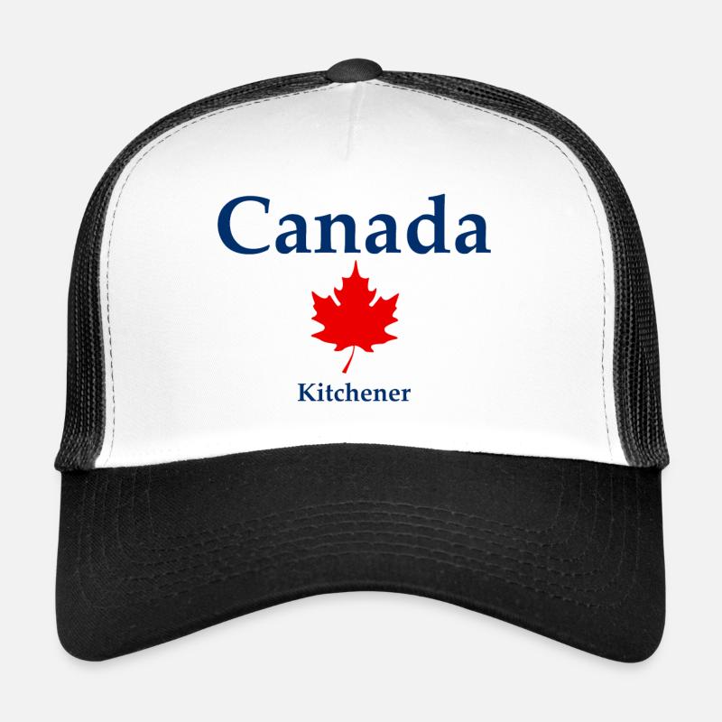 Kitchener - Ontario - Canada - Kanada - Trucker Cap - Weiß/Schwarz