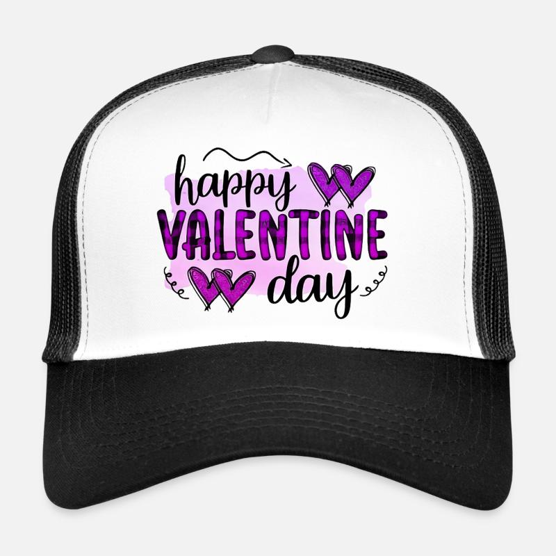 Aimez-moi la Saint-Valentin Joyeux Valentin Saint-Valentin Casquette trucker 